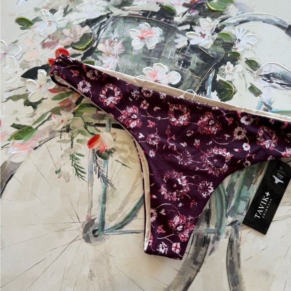 TAVIK minimal coverage Ali mini swim bottom Medina Merlot 💐 - Picture 3 of 8
